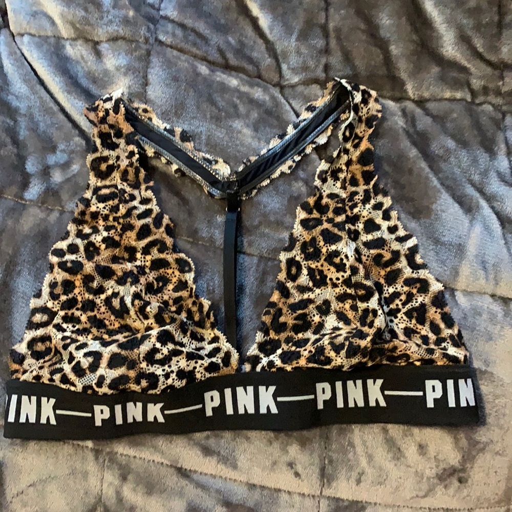 PINK lace bralette